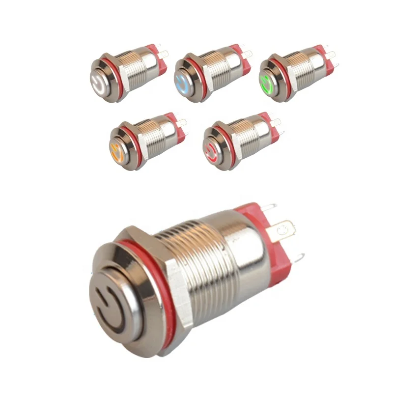 L49 Details about  / 10pcs Mini On//Off Latching Latch Push Button Switch Locking Car 12mm 12V