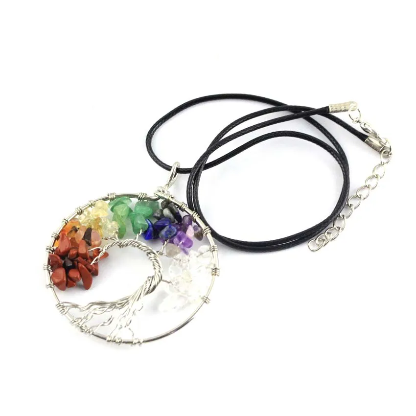 Colgante Amatista Envuelto En Alambre: Collar Artesanal Chakra Hecho En USA