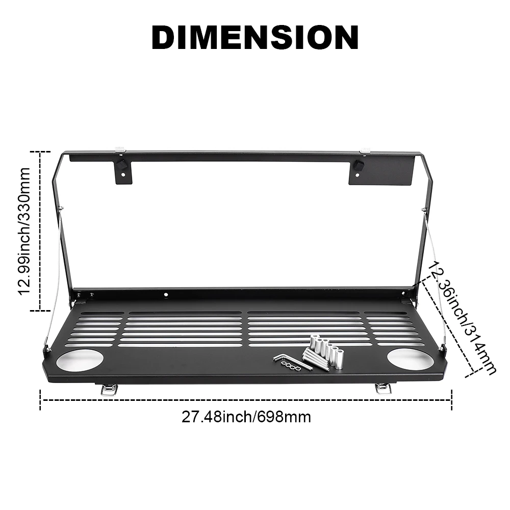 Jeep wrangler JL tailgate table (7)