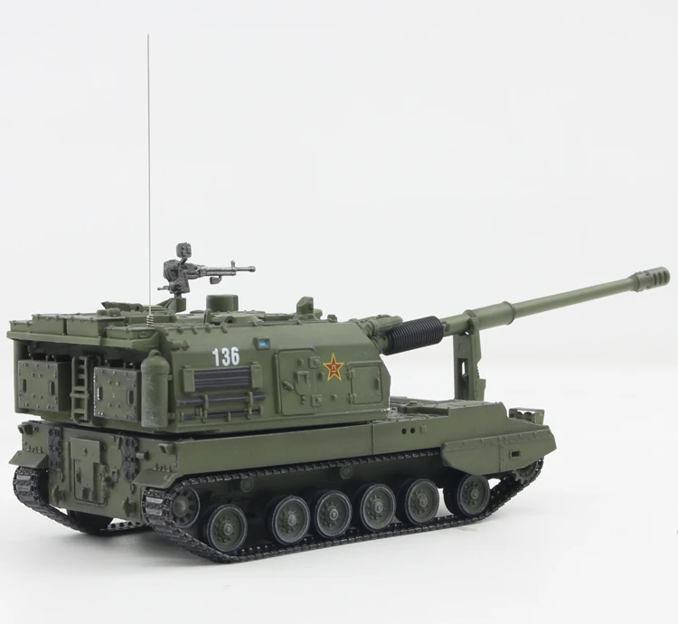 Fine 1: 72 Китайская армия plz05 самоходный пистолет коллекция коробка с окошком для демонстрации модели