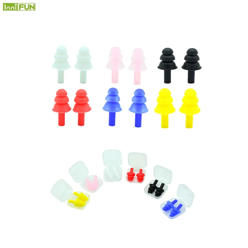 

2 Pair Soft Silicone Ear Plugs Noise Reducer Hearing Protection Sleeping Snoring Earplugs Mini Portable Health Care Tool