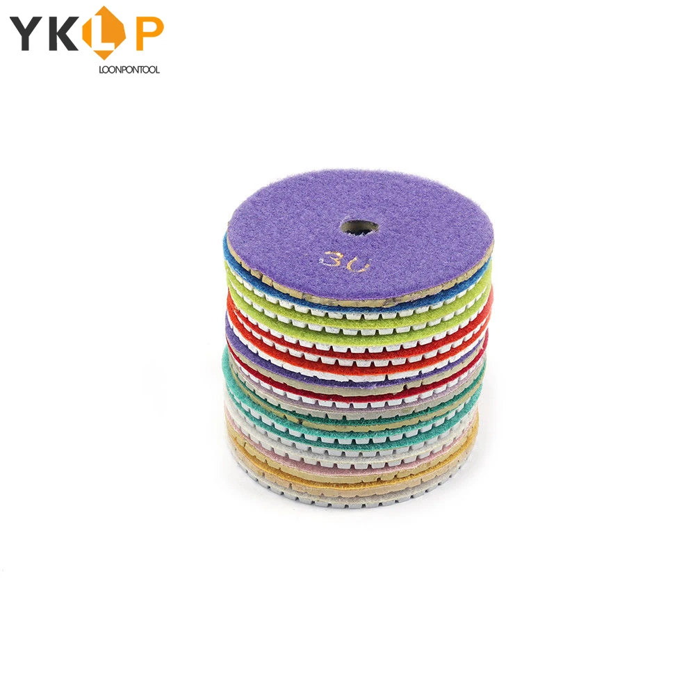 Алмазные полировальные колодки 3/4 дюйма диски для влажной полировки гранитного