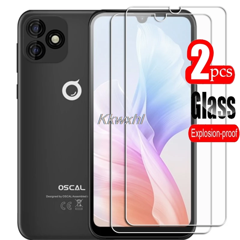 2 Pezzi Per Blackview Oscal C20 High Hd Vetro Temperato Protettivo Su Pellicola Protettiva Per Schermo Del Telefono C20 Pro