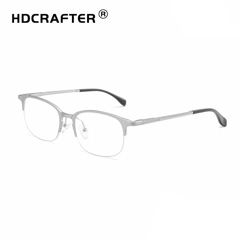 HDCRAFTER новые очки в алюминиево магниевой оправе мужские полуоправы для очков по