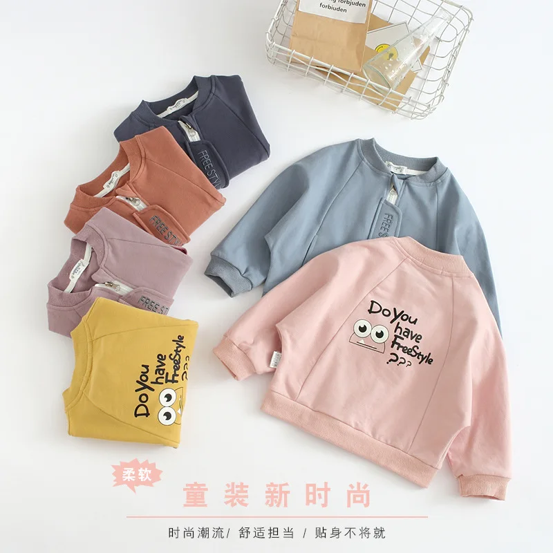 

BOY'S Autumn Clothing 2019 New Style Jacket Kids' Overcoat Girls Casual Western Style Tops Fashion Korean-style Baby Coat