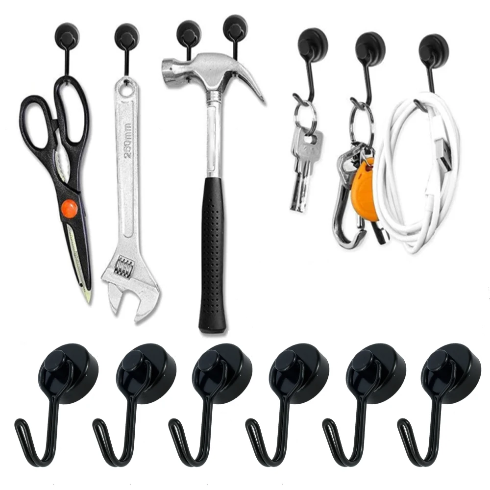 6 Pcs Hooks 30lb Powerful Heavy Duty Hanger Wall