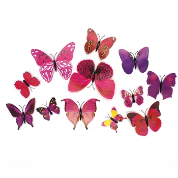 

Children’S Holiday Decoration Wall Stickers, 3D Magnet Butterfly Decoration Wall Stickers, Refrigerator Bedroom Room Decoration.