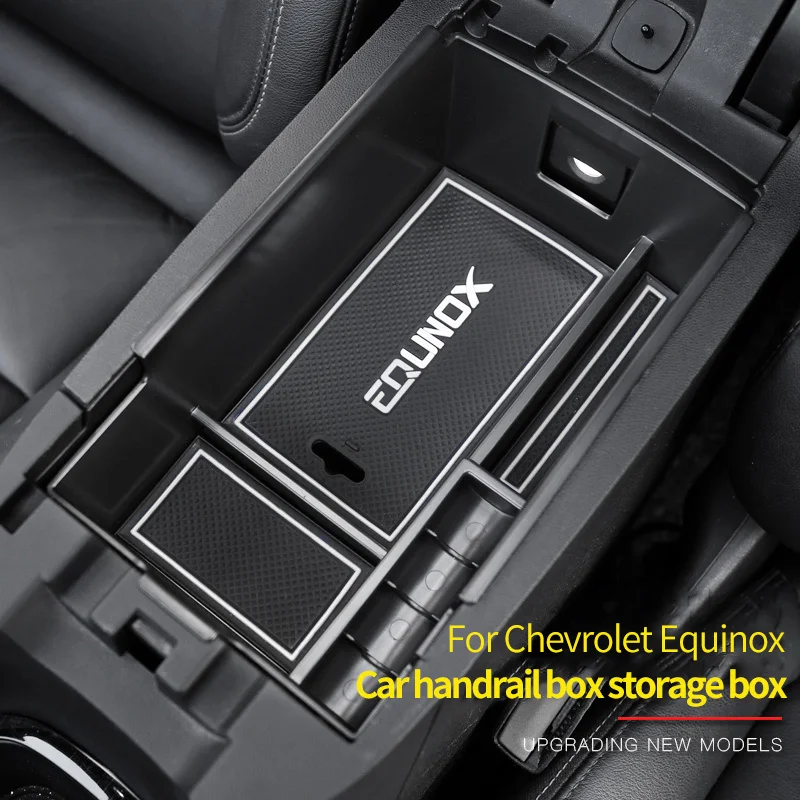 

Car handrail storage box Central storage box storage box interior modification Car Central Armrest Pad For Chevrolet Equinox