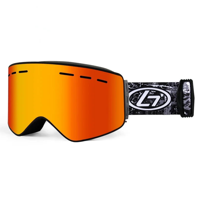 

New Magnetic Double-layer Anti-fog Ski Goggles Outdoor Cylindrical Magnet Ski Goggles Adult Snow Goggles Motorcycle Glasses