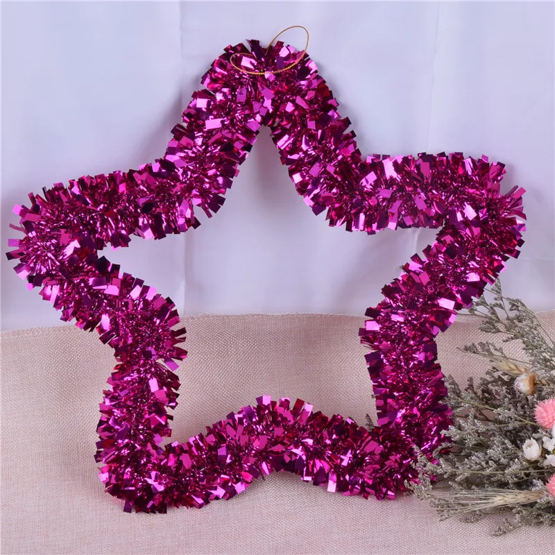 thumbnail image 1 of 30CM PVC Five-pointed Star Christmas Ornaments Decorative Party Supplies Christmas Tree Star Garland Pendant Gift, 1 of 5