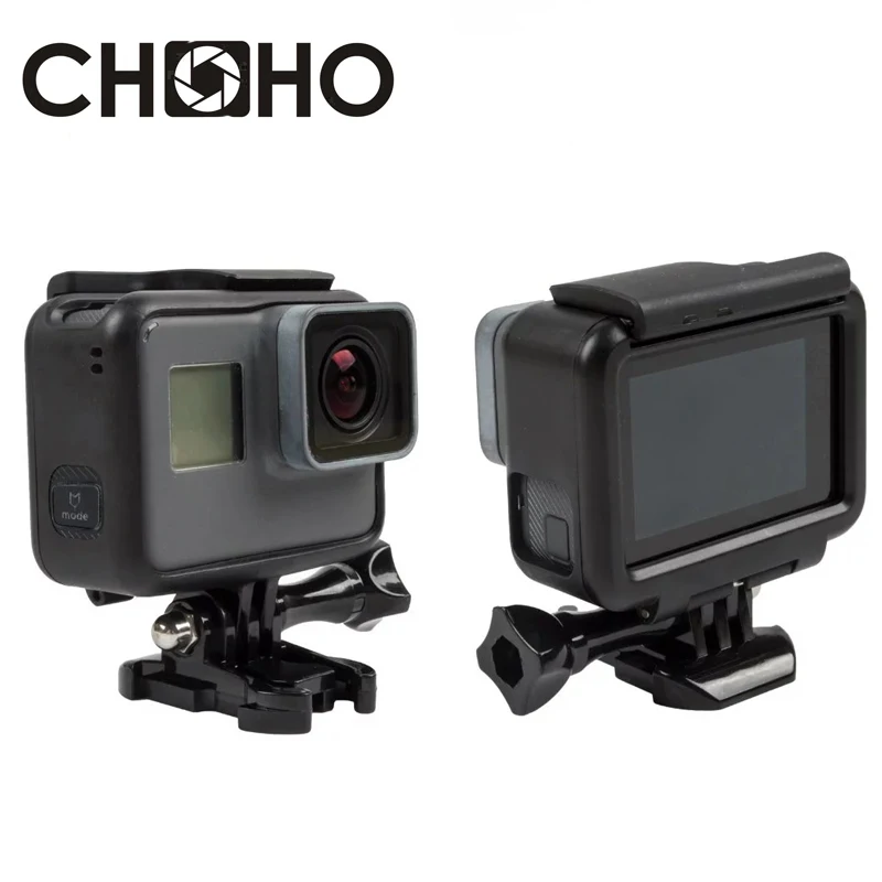 Для Gopro 5 6 7 черный защитный чехол с рамкой защитный корпус+ одиночный винт+ крепление на основание для Go Pro Hero Аксессуары