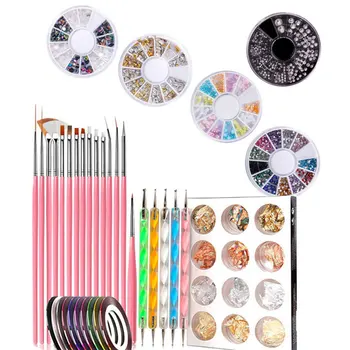 

Painting Brush DIY Manicure Easy Apply Portable Line Drawing Home Salon Nail Art Tool Set Point Drill Pen Fashion Professional