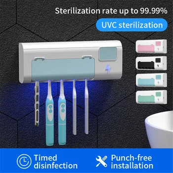 

Bathroom Accessories organizer Set Toothbrush Holder smart Automatic Toothbrush Holder Toothbrush Wall Mount Rack Tools Set