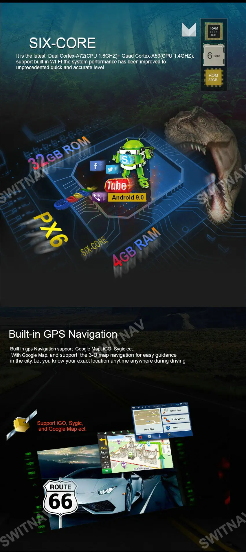 SWITNAV 4 Гб+ 32 ГБ Android 9,0 автомобильный dvd-плеер для AUDI A4L A5 A4 S4 RS4 2009- Автомобильный мультимедийный автомобильный аудио gps
