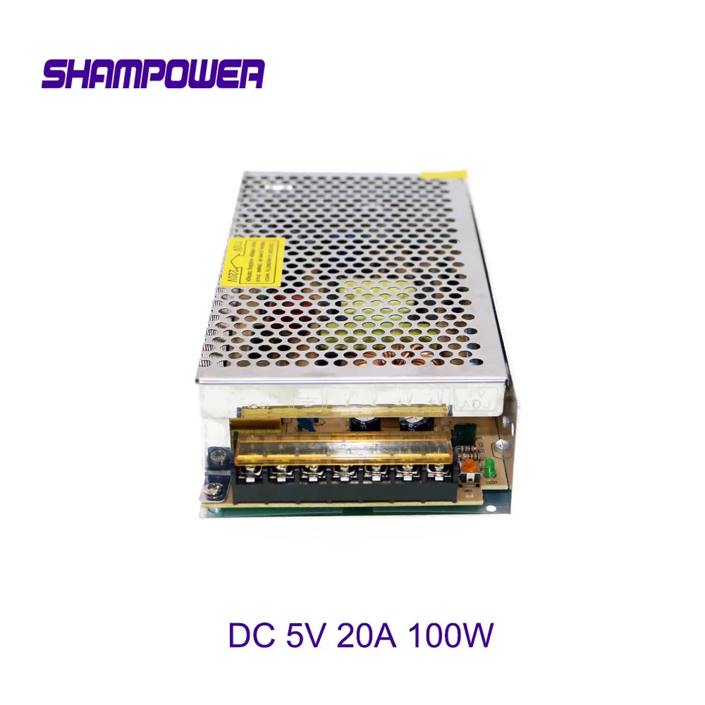 

DC 5V Power Supply 100W 20A AC 110V/220V To DC 5V Switch Power Supply Security Adapter Power Supply For LED Strip Light motor