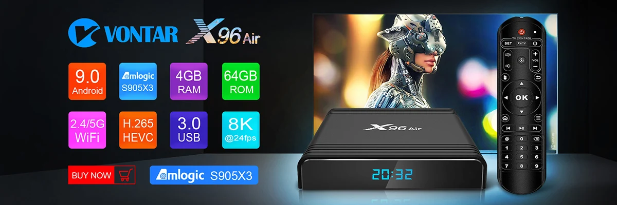gb ddr4 amlogic s905x3 caixa de tv
