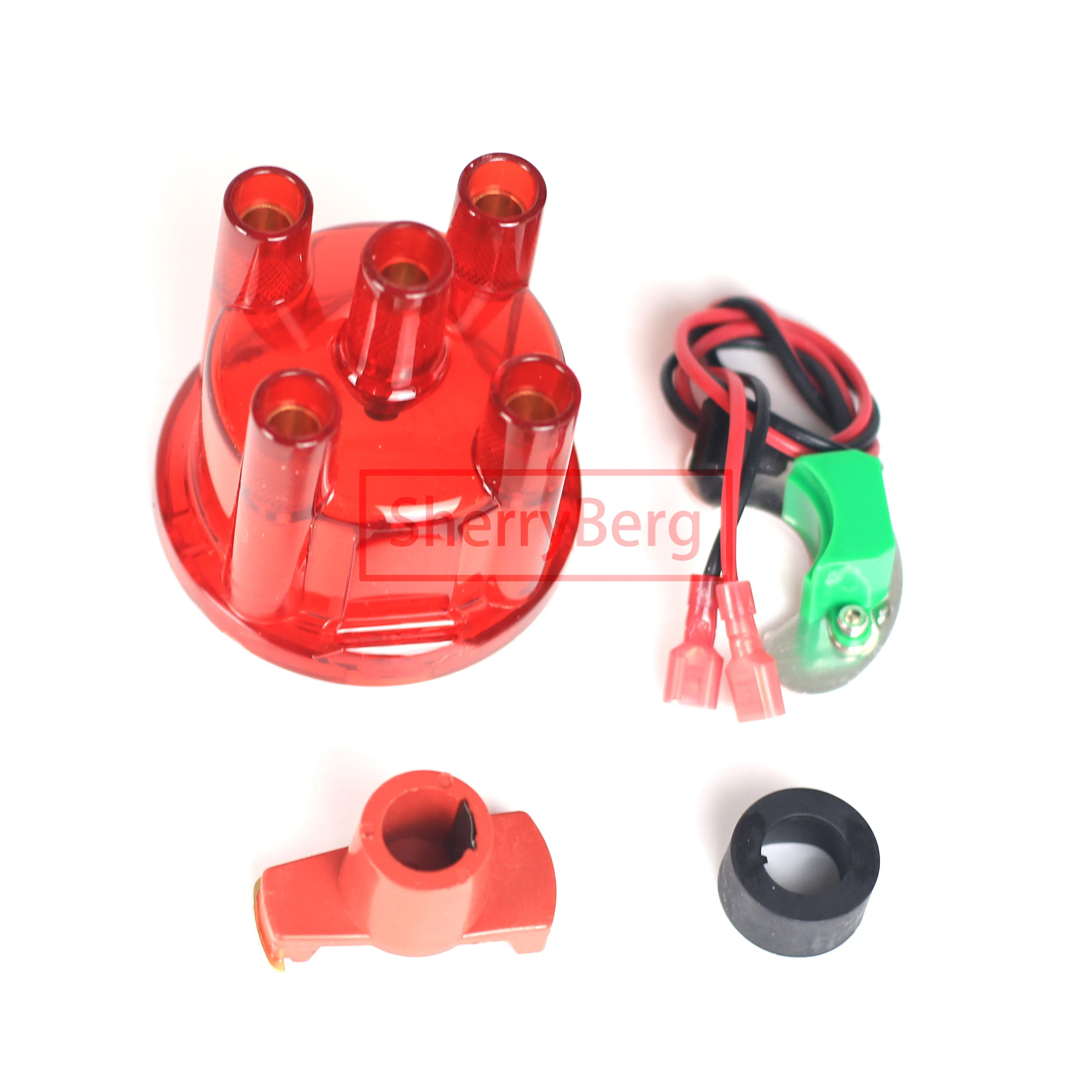 DISTRIBUTOR CAP + Rotor + 009 Electrical IGNITION KIT to Fit for Most Bosch 4 cylinder
