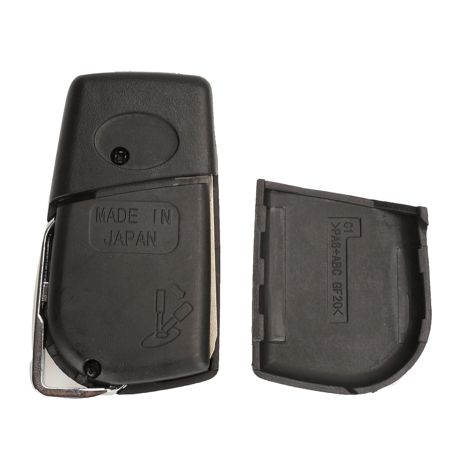 Jingyuqin модифицированный складной 2/3 кнопки дистанционного Uncut Черный Флип ключ оболочки без батареи для Toyota Scion