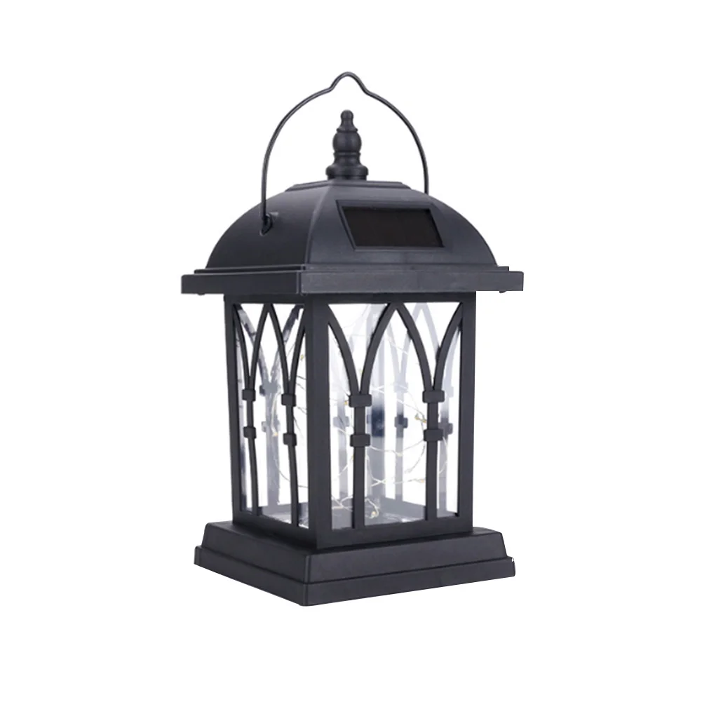 

Solar Powered Lawn Hanging Flickering Top Handle Garden LED Lamp Outdoor Waterproof Pathway Switchable Portable Landscape Light