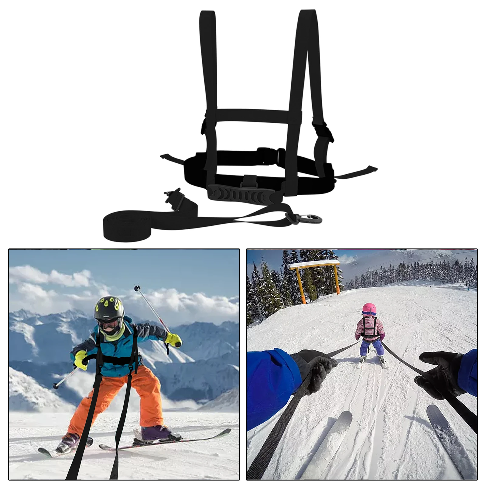 Kids Ski Harness Leash Shock Absorbing Safety Shoulder Strap for