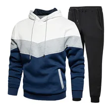 2021 Spring And Autumn Leisure Pullover Hooded Sweater Suit Men's Leisure Trend Loose Sports Couple's Wear