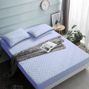 

180*200cm Bed Cover Quilted Mattress Protector Thickened Fleece Cloth Fabric Mattress Topper For Bed Anti-mite Bug Mattress Pad