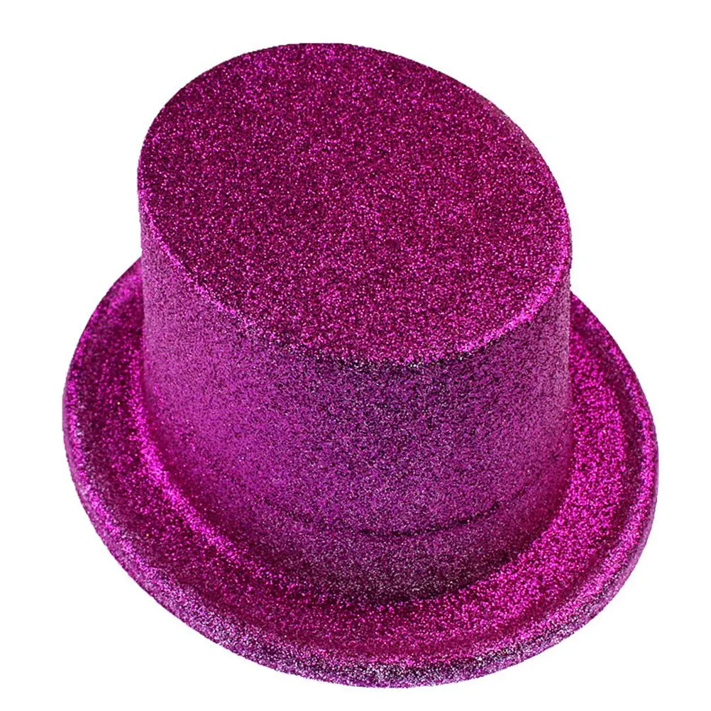 2 шт. блестящие шляпы Bowler пластиковые Волшебные шляпы для реквизит для карнавала вечерние волшебные фокусы цвет случайный