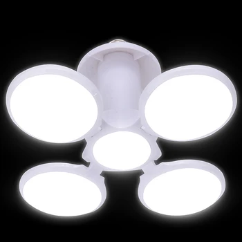 

40W E27 Deformable LED Garage Lights 85-265V Creative Foldable Fan Blade Ceiling Lamp Home Corridor Balcony Decor Light