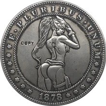 Хобо Никель 1878-CC сша Морган долларовая Монета КОПИЯ Тип 135