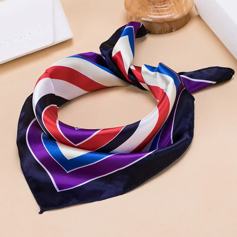Air Hostess Flight Neck Scarf Fashion Square Women Girl Elegant