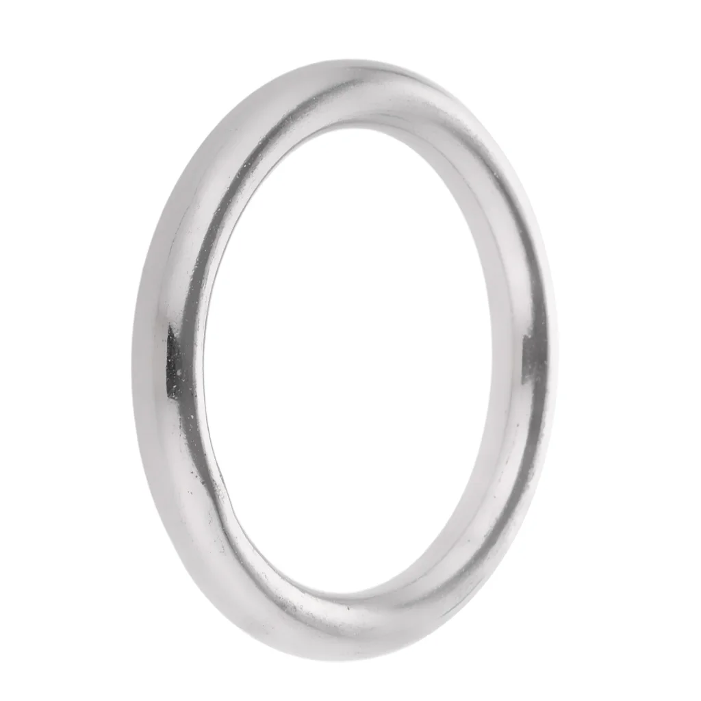 Smooth Welded High Strength 304 Stainless Steel Round O Ring Boat Marine