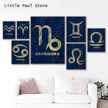 

The zodiac signs poster Canvas Art Print Wall Pictures for Living Room No Frame