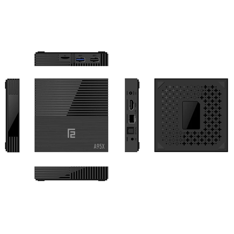 A95X F2 4K Smart Tv Box Android 9.0 4G Bluetooth 4.2 Set Top Box For Google Cast Support Rj45 Lan Usb Hdmi Optical Eu Plug