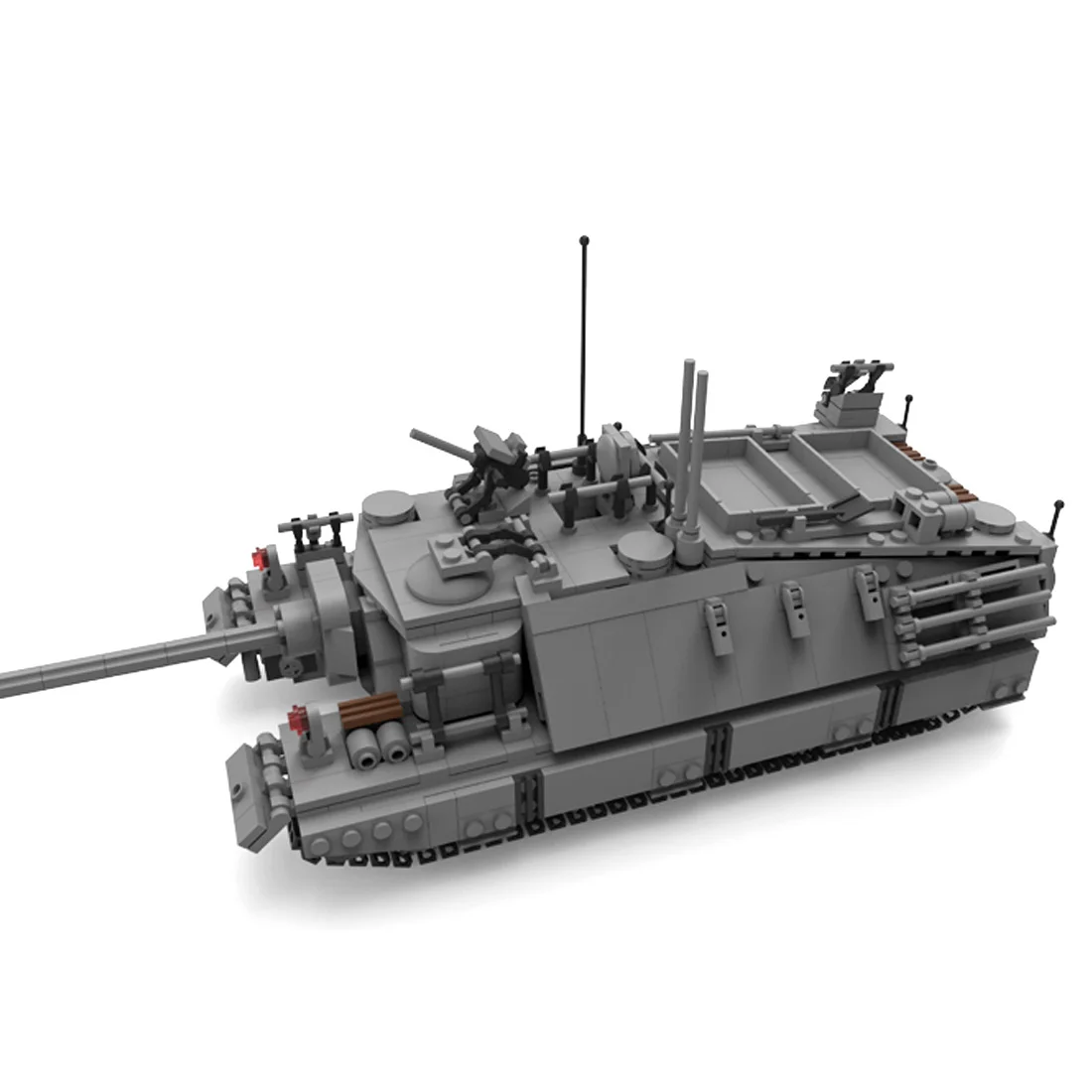 

1047Pcs DIY Creative Building Blocks Assembly MOC WWII Military Tank US Army T95 Superheavy Tank Brick Model Gift