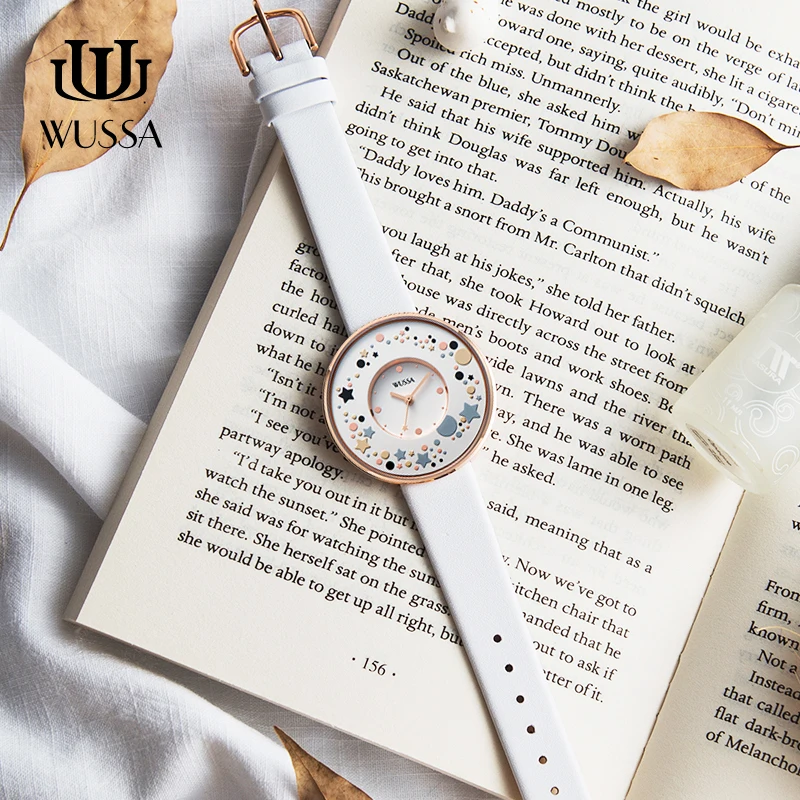 Кварцевые часы WUSSA star с большим циферблатом