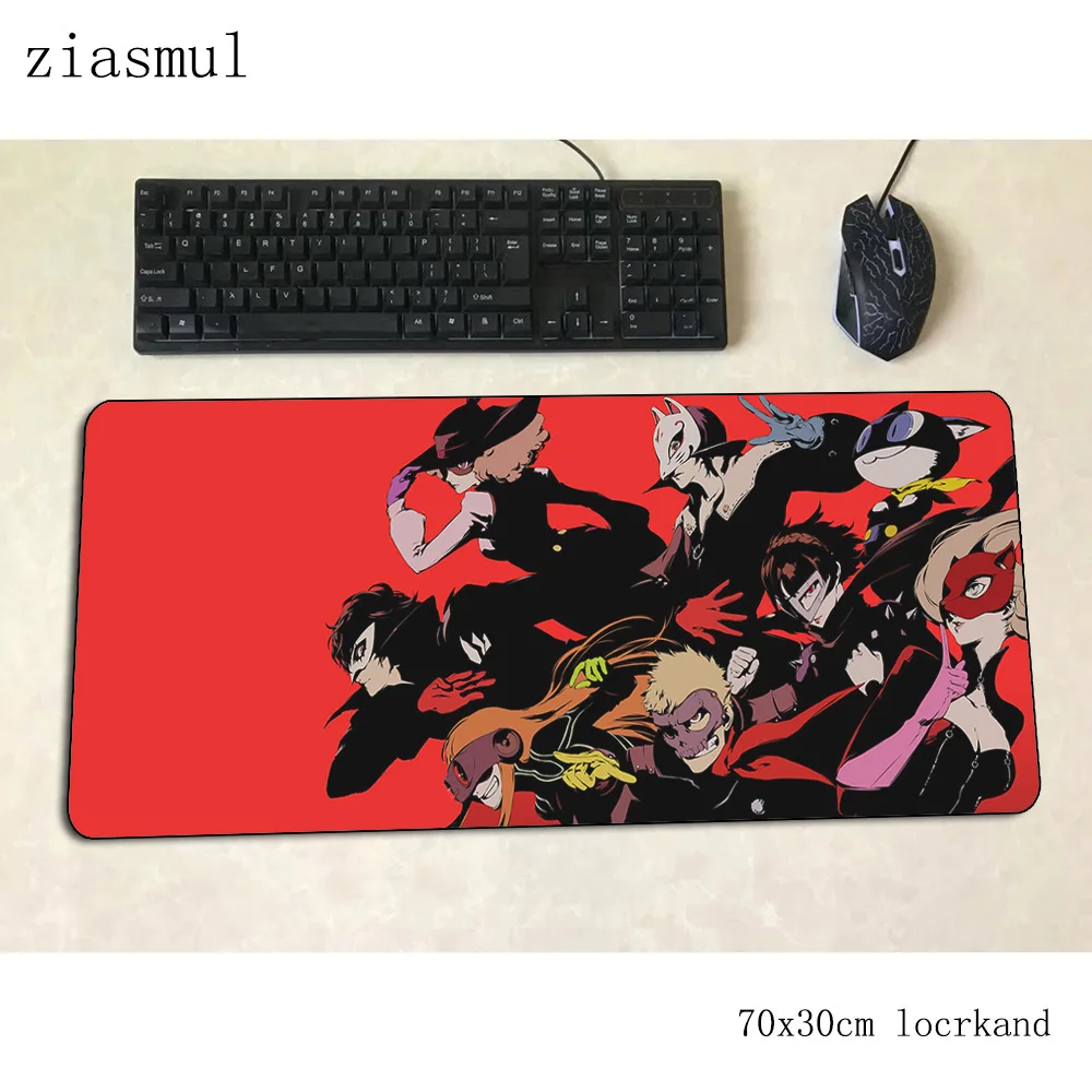 Persona 5 Коврик для мыши геймер инди Поп 70x30 см игровой коврик ПК ноутбук с