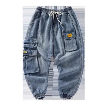 

2019 Autumn Trend Men Jeans Loose Big Code Leisure Simple Men Leisure Jeans