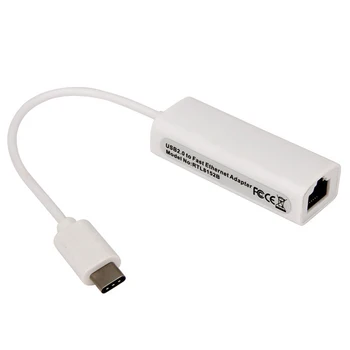 

10/100Mbps USB C Ethernet Adapter Network Card USB-C to Ethernet RJ45 Lan for MacBook Windows 7/8/10 Type C Ethernet