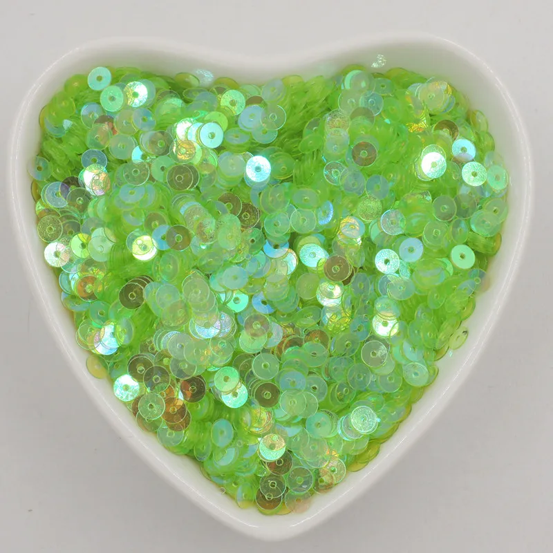 10g/Pack 4mm AB Color Crystal Sequins PVC Flat Round Paillettes Sewing Wedding Craft DIY Lentejuelas Handmade Sew Accessories