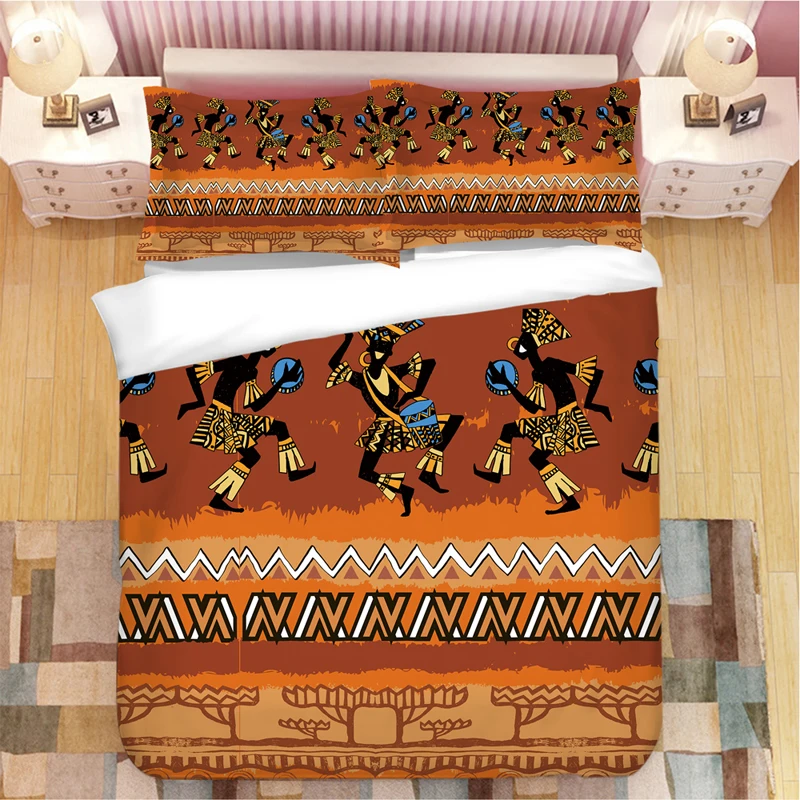 Племя, Национальный стиль, мультфильм, Африканская женщина, Комплект постельного белья, пододеяльники, наволочки, одеяла, комплекты постельного белья, постельное белье - Цвет: 12