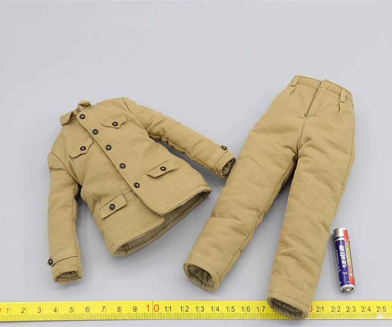 

1/6 Scale VCF-2055 Women's Yellow Cotton Coat Pants Model for 12''Body DIY Accessories