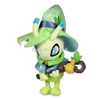 

New Anime Big hat Celebi Pumpkin Parade Plush Toy Stuffed Doll Spooky Spirit Halloween Christmas Kids Gift 10 Inch