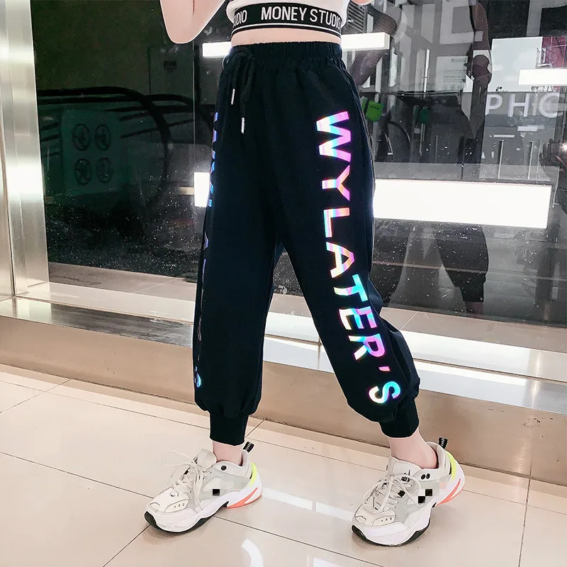 Kids Fashion Hip Hop Clothing Sleeveless Streetwear Letters Printed Crop  Top Cargo Sweatpants For Girls Jazz Dance Costume - AliExpress