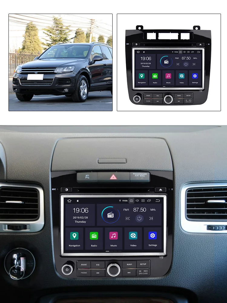 Perfect NaviFly Auto gps navigation for VW Volkswagen TOUAREG 2011-2015 Android 9.0 car radio stereo multimedia player 1080P HD WIFI BT 4