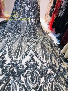 

5yards/bag Embroidered sequins are used in classic European and American fashion fabrics for dress design for holiday parties