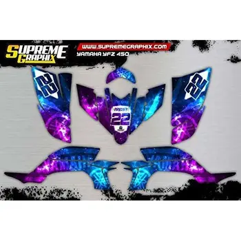 

Kit Adhesivos Yamaha YFZ 450 ADESIVI Sticker KLEBER AUFKLEBER