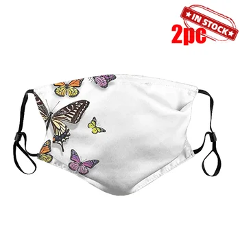 

Face Mask Mouth Fashion Butterfly Print Dustproof Windproof Fog Haze PM2.5 Can Put Filter Face Mask mascarillas de proteccion 20
