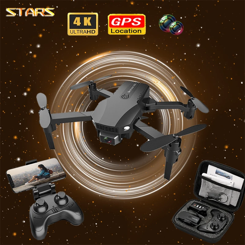 Профессиональный мини Дрон Stars S007 с Gps Wi Fi HD 4k камерой режим удержания высоты складной радиоуправляемый