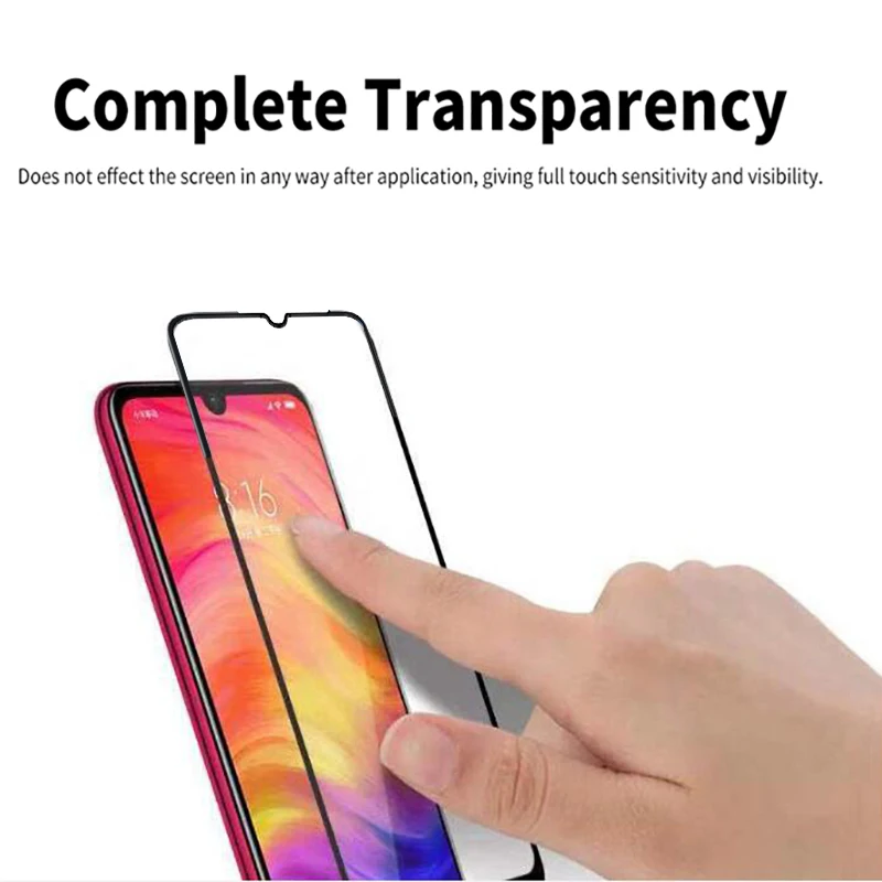 CHOETECH 9H закаленное стекло для Xiaomi Redmi Note 7 Защита экрана 5D полное покрытие для Redmi Note 7 Pro Защитная стеклянная пленка