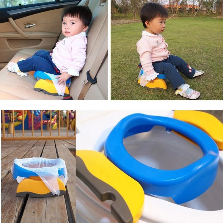 Baby Travel Potty Seat 2 in1 Portable Toilet Seat Kids Comfortable Assistant Multifunctional Environmentally Stool